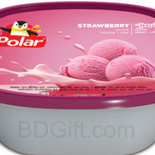 পোলার স্ট্রবেরি আইসক্রিম ১ লিটার Polar Strabery Ice Cream 1Ltr