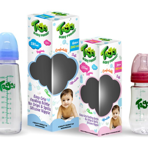 টোগি ফিডিং বোতল এবং নিপল ২৫০ মিলি Toggi Feeding Bottle &amp;amp; Nipple 250 ml