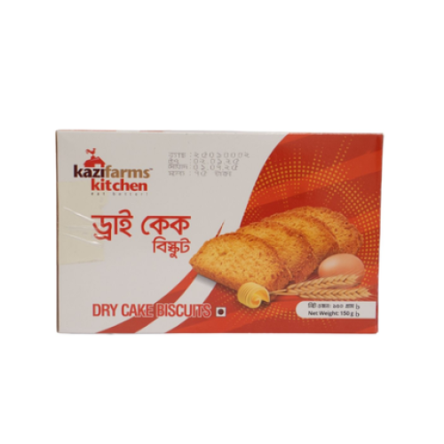কাজী ফার্ম ড্রাই  কেক বিস্কুট ১৫০ গ্রাম Kazi Farms
