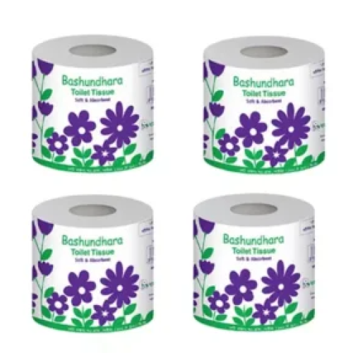 বসুন্ধরা গোল্ড টয়লেট টিস্যু সাদা Bashumdhora