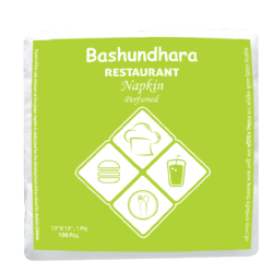 বসুন্ধরা রেস্টুরেন্ট পেপার ন্যাপকিন পারফিউম Bashundhara Restaurant Paper Napkin Perfumed