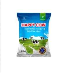 হ্যাপি কাউ ইন্সট্যান্ট ফুল ক্রিম মিল্ক পাউডার ১০ গ্রাম  Happy Cow Instant Full Cream Milk Powder 10g