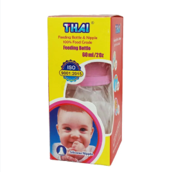 থাই ফিডিং বোতল এবং নিপল ৬০ মিলি Thai Feeding Bottle &amp; Nipple 60 ml
