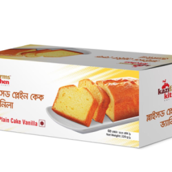 কাজী ফার্ম স্লাইট প্লেইন কেক  ভ্যানিলা ২০০ গ্রাম Kazi Farms