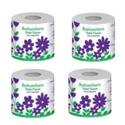 বসুন্ধরা গোল্ড টয়লেট টিস্যু সাদা Bashumdhora